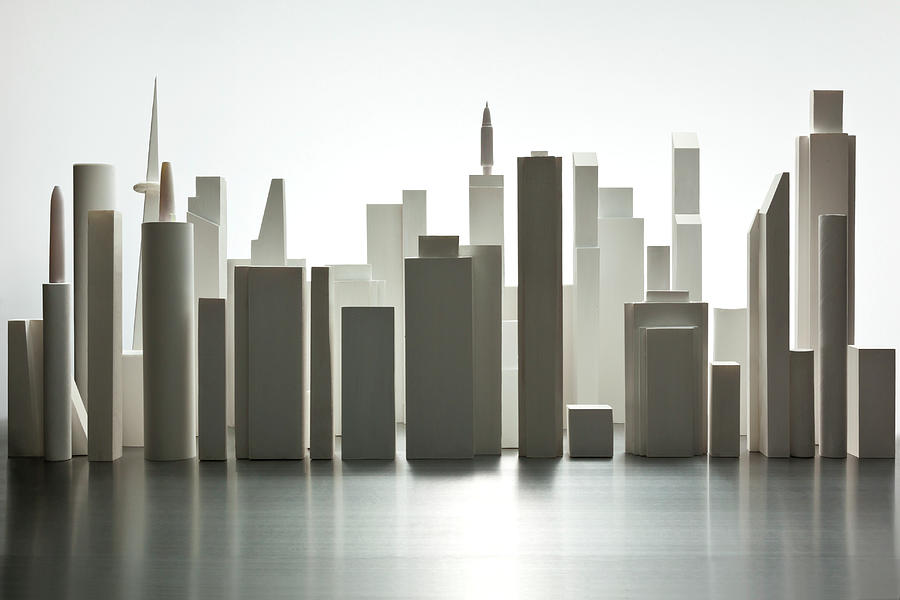 The White Buildings  Made Of Paper In Photograph by Yuji Sakai