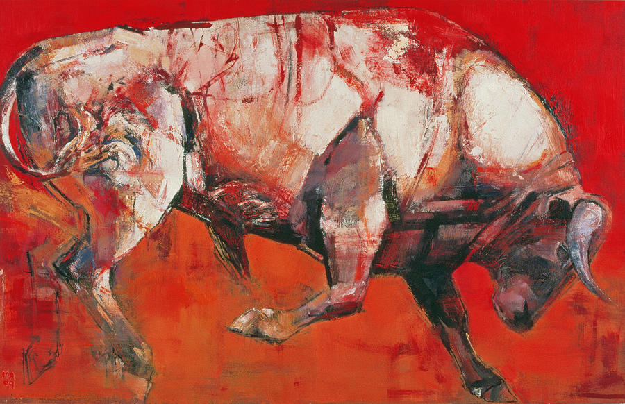 The White Bull is a painting by Mark Adlington which was uploaded on May 21...