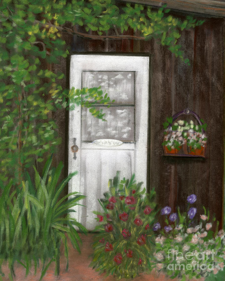 The White Door Painting by Ginny Neece
