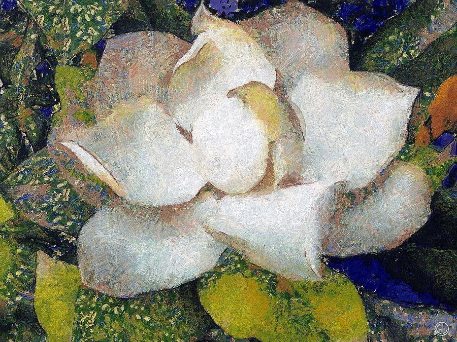 The white flower Digital Art by Gun Legler