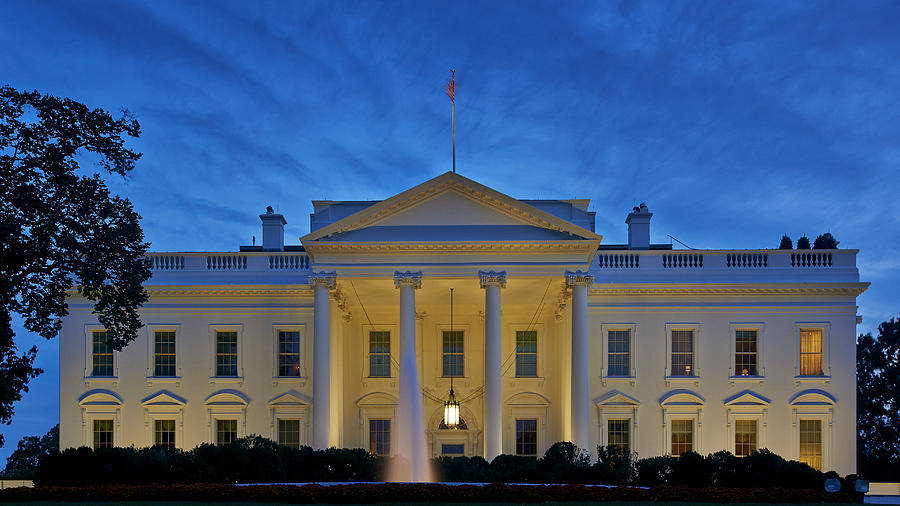 The White House at Dusk Photograph by Image by Erik Pronske Photography