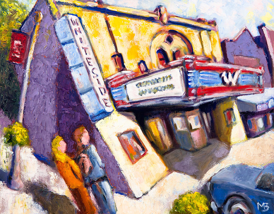 The Whiteside Theatre Painting by Mike Bergen