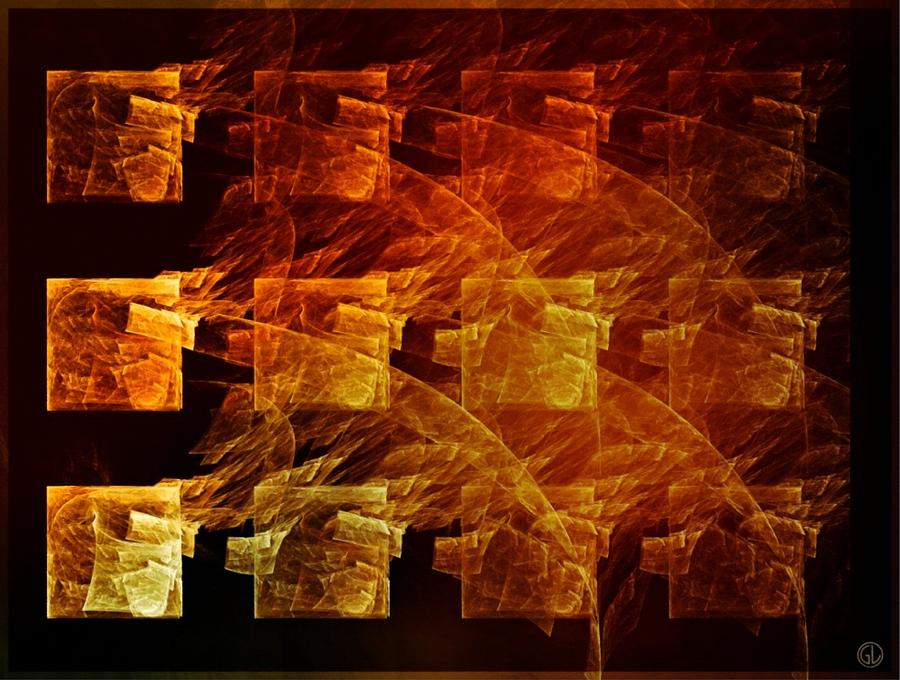 The whole block on fire Digital Art by Gun Legler