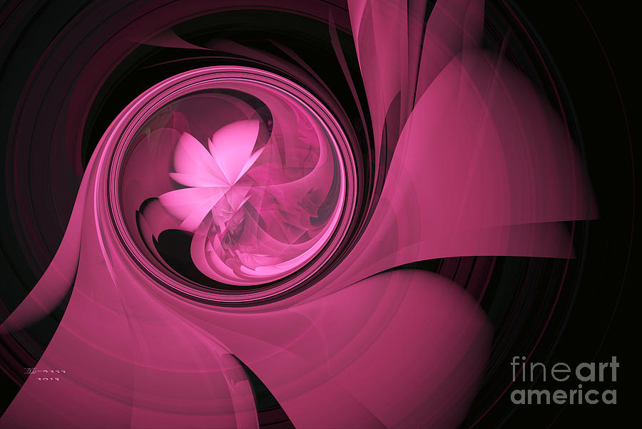 The Pink Whorl Digital Art by Melissa Messick