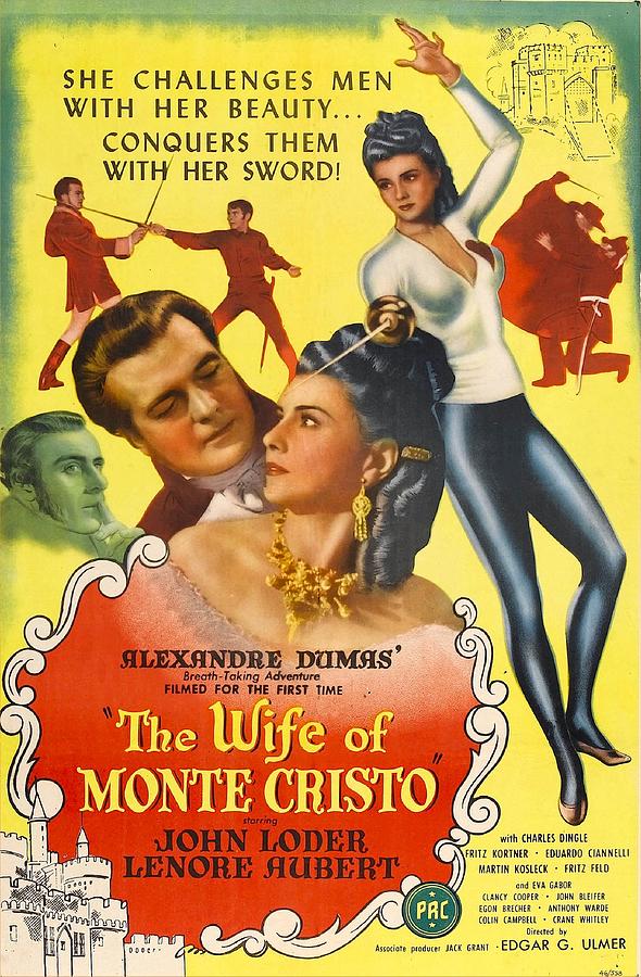 The Wife Of Monte Cristo, Us Poster Photograph by Everett - Fine Art ...