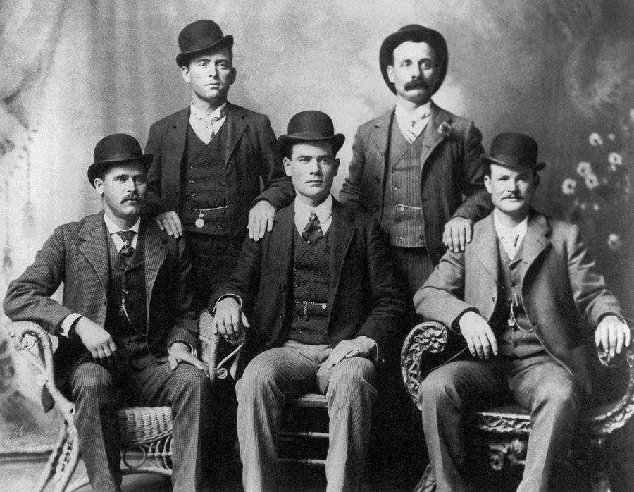 Fort Worth Photograph - The Wild Bunch Gang by Underwood Archives
