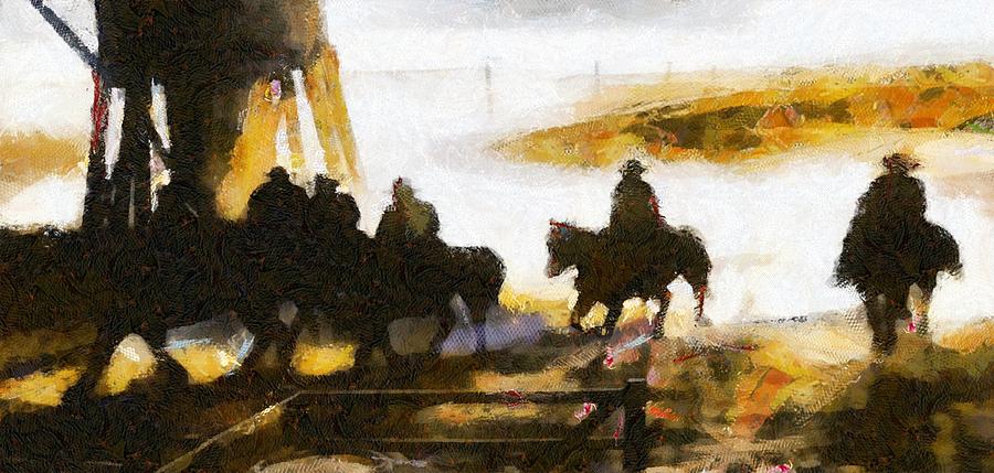 The Wild West Digital Art by Carrie OBrien Sibley