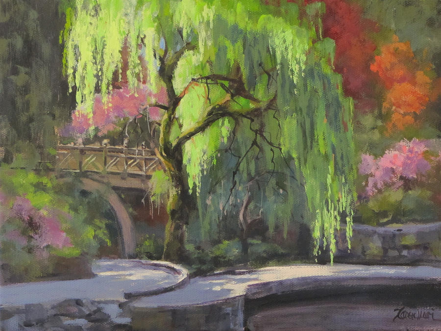 The Willow Painting by Karen Ilari