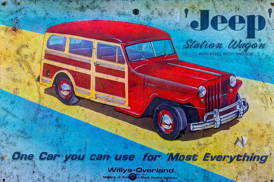 The Willys - Overland Jeep Station Wagon Photograph by Michael Mazaika