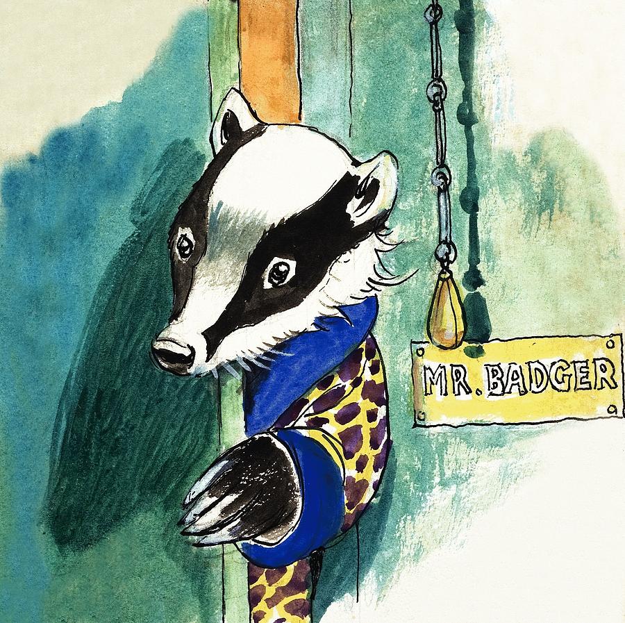 The Wind In The Willows Mr Badger Painting By Philip Mendoza