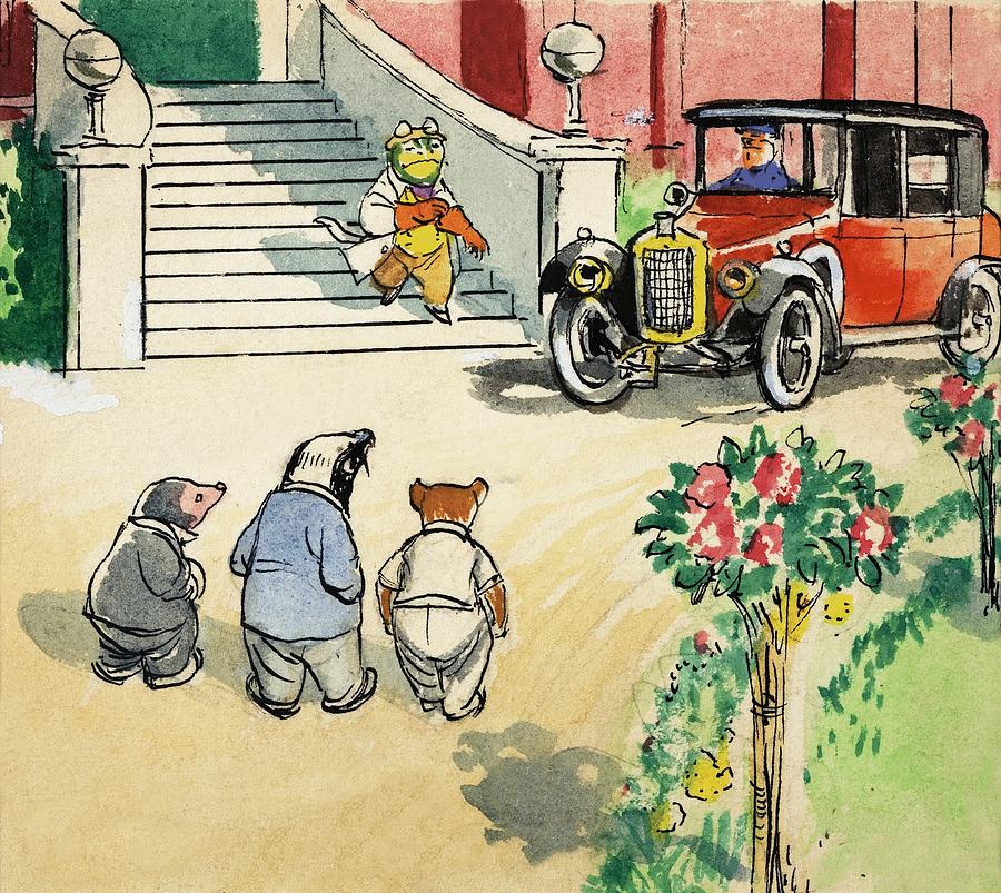 Rose Painting - The Wind In The Willows Outside Toad Hall by Philip Mendoza