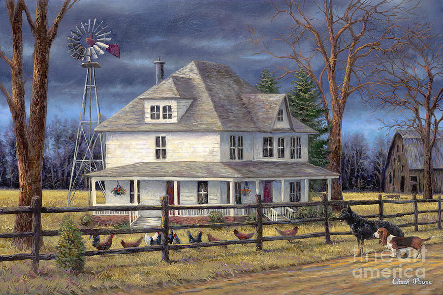 Country Painting - The Wind Takes You Back by Chuck Pinson