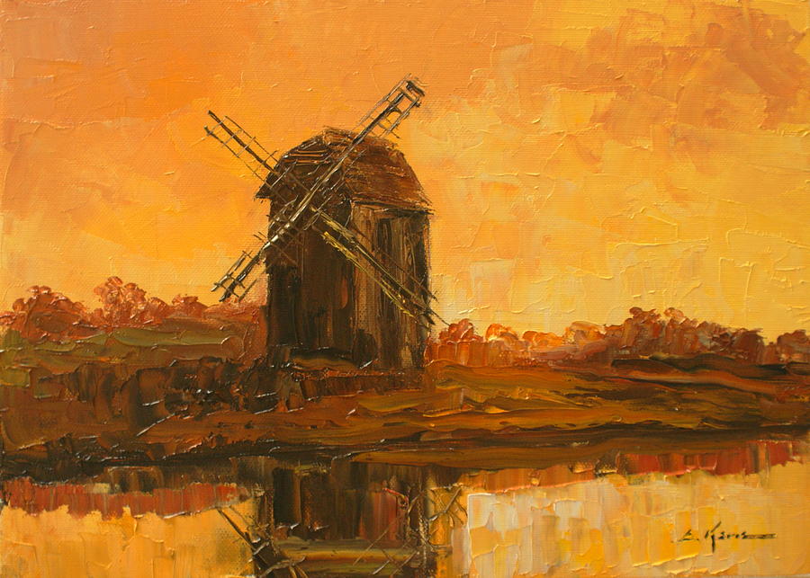 The Windmill Painting by Luke Karcz