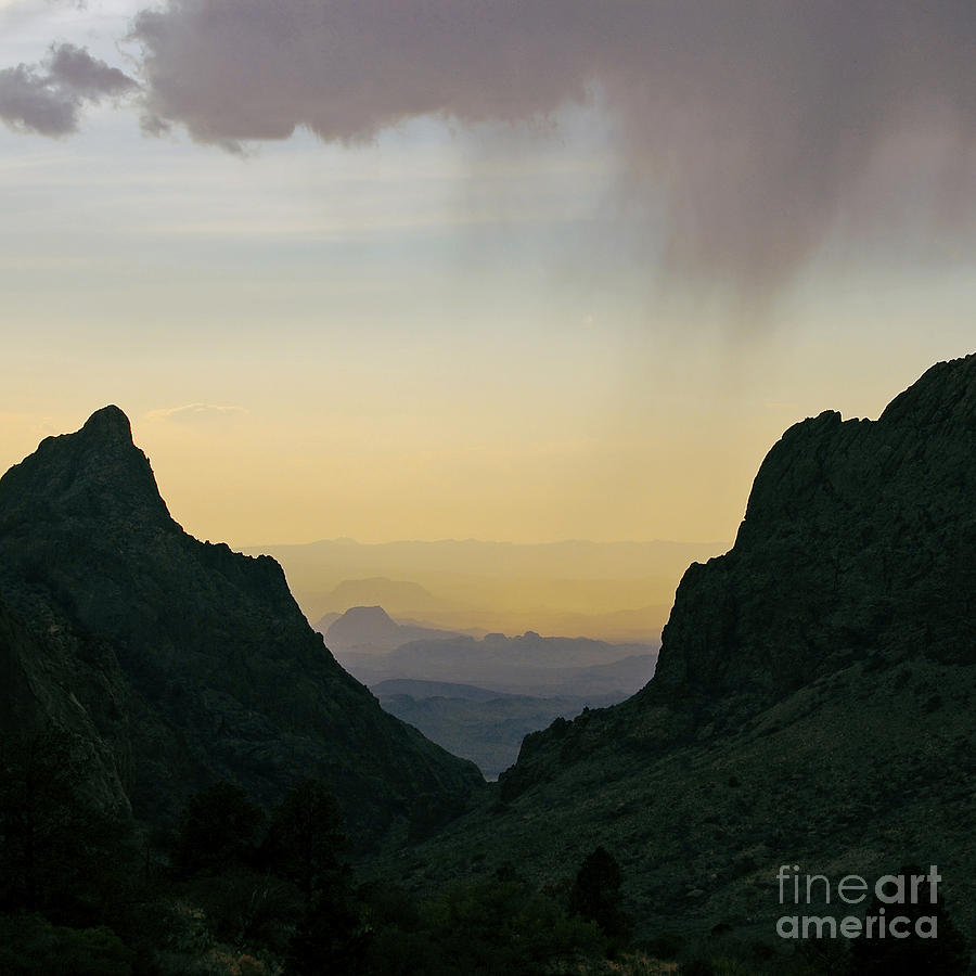 The Window at Sunset in Chisos Mountains of Big Bend National Park Texas Square Format Photograph by Shawn OBrien