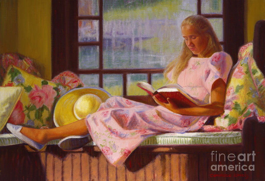 The Window Seat Painting by Candace Lovely