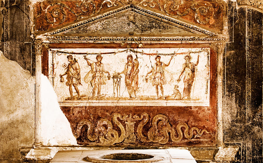 The wine offering - Pompeii Photograph by Weston Westmoreland