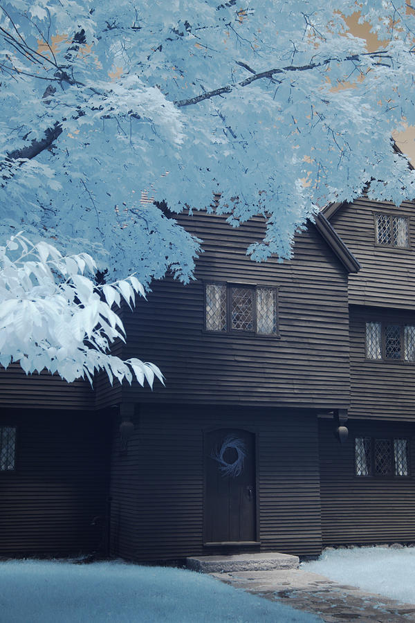 The Witch house in infrared Photograph by Jeff Folger