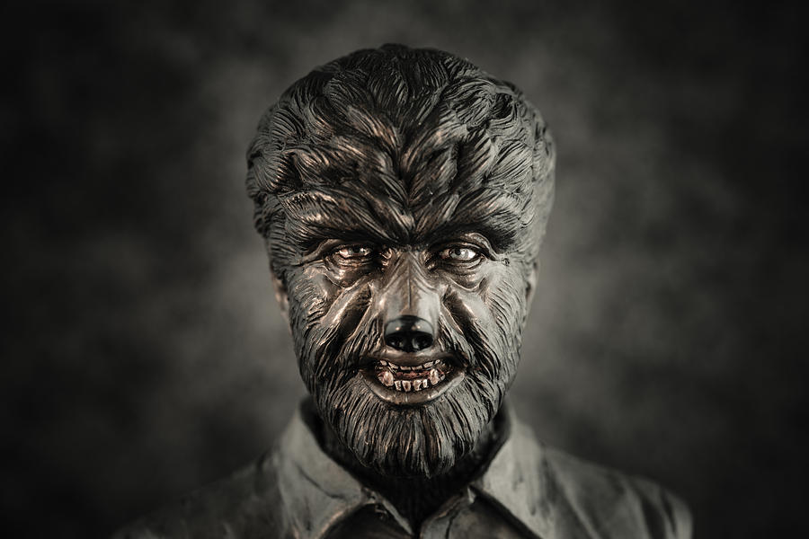 Hollywood Photograph - The Wolf Man - Lon Chaney Jr by Marco Oliveira