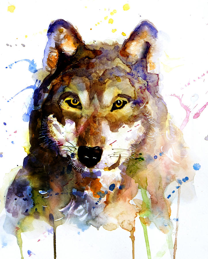 The Wolf Painting by Steven Ponsford