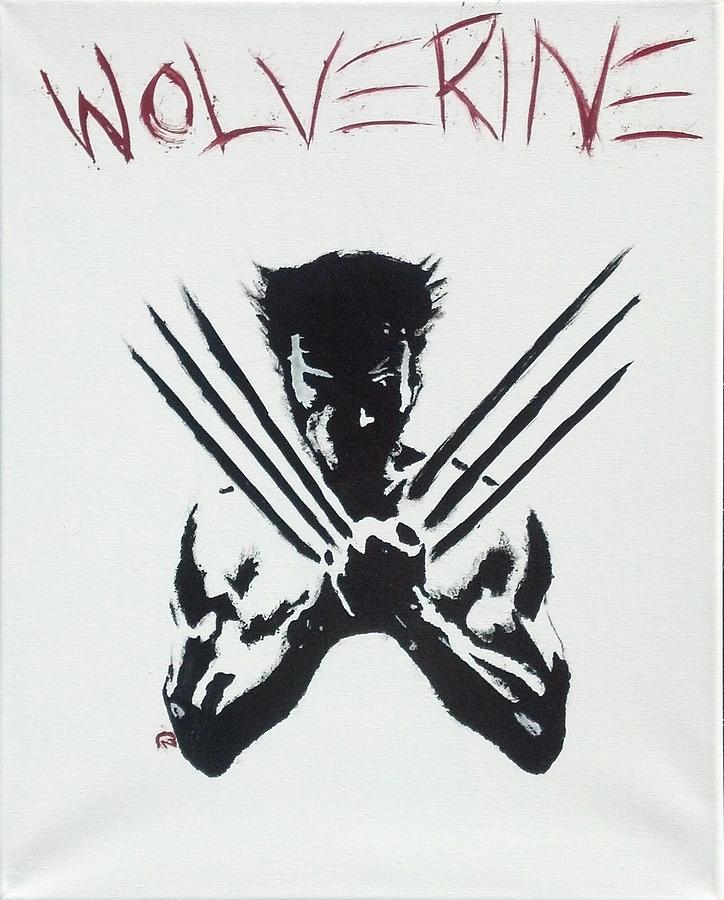 Avengers Painting - The Wolverine by Troy Woolley