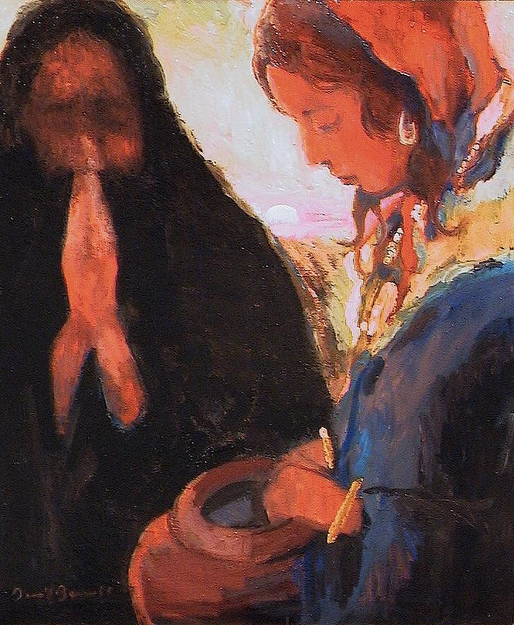 Jesus Christ Painting - The Woman at the Well by Daniel Bonnell