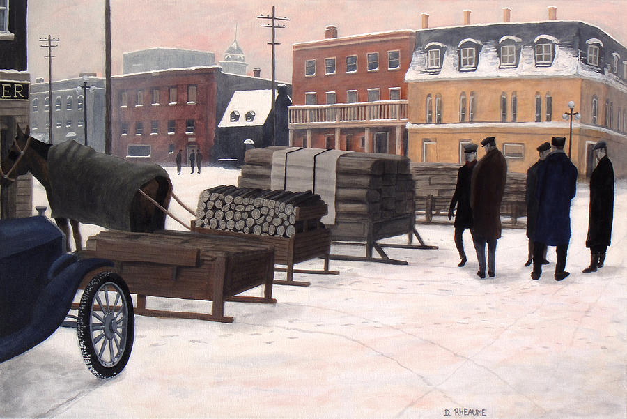 The Wood Market Painting by Dave Rheaume