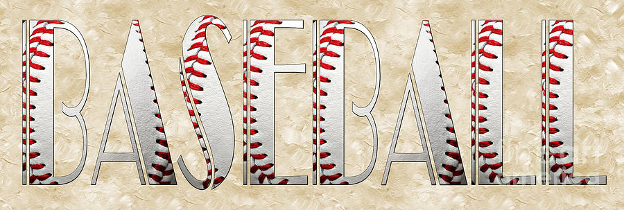 Baseball Photograph - The Word Is BASEBALL by Andee Design