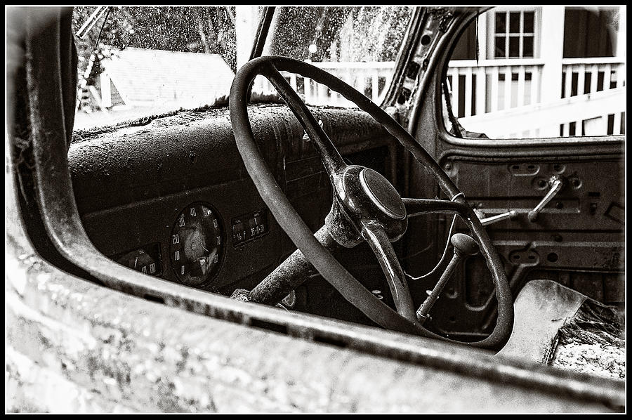 Dodge Truck Steering Wheel Photograph by Roxy Hurtubise