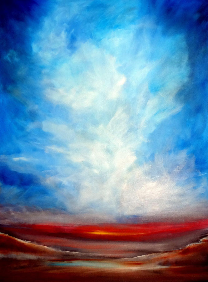 The World is Hollow and I Have Touched the Sky Painting by Katy Hawk