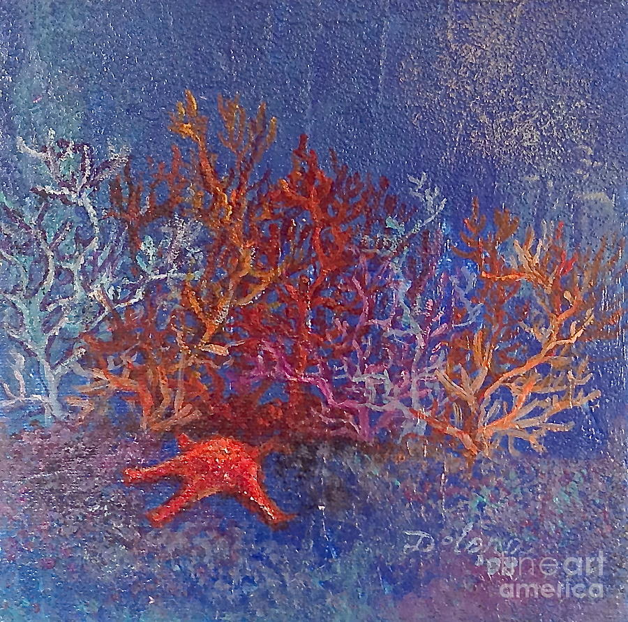 The world of coral Painting by Delona Seserman
