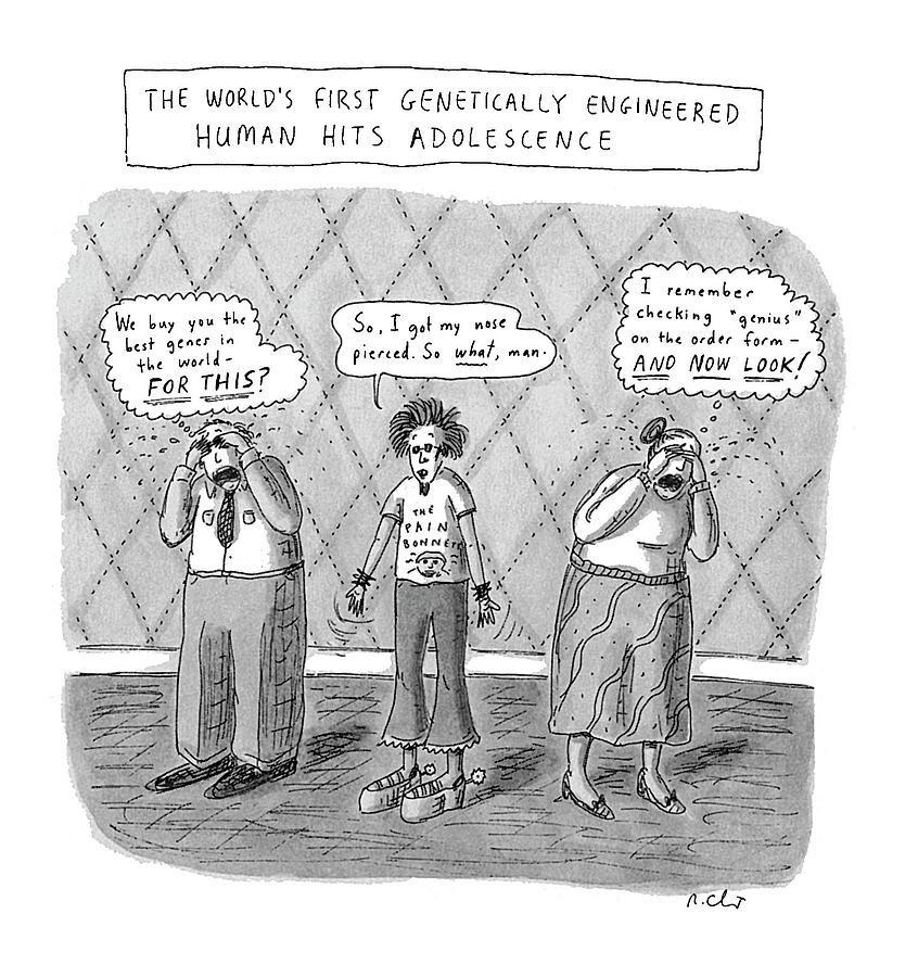 The Worlds First Genetically Engineered Human Drawing by Roz Chast