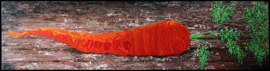 The Worlds Largest Organic Carrot Painting by Ric Bascobert