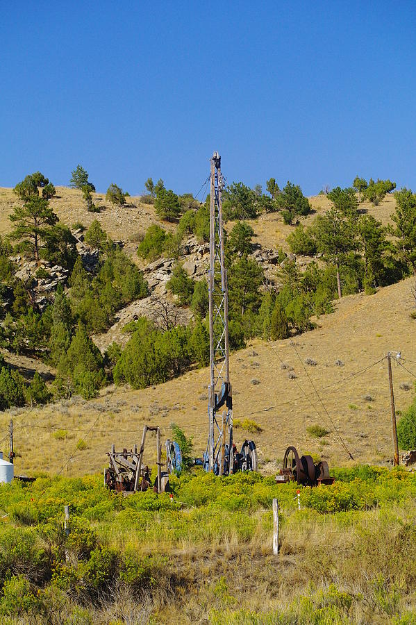 Oil Photograph - The Worlds Only Hand Dug Oil Well by Jeff Swan