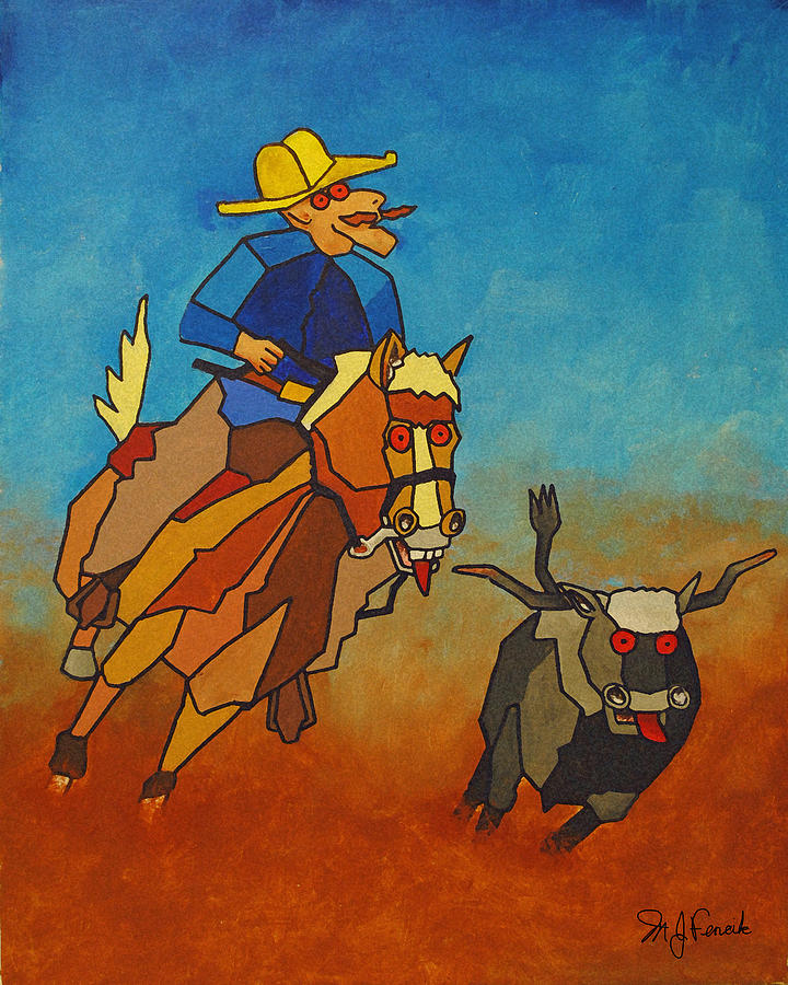 The Wrangler Painting by Michael Fencik