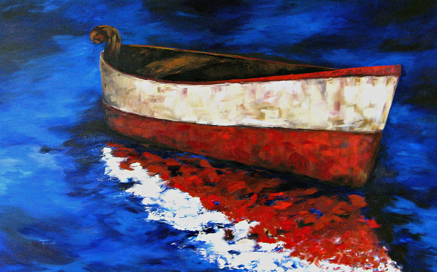 Boat Painting - The Wright Boat by Torrie Smiley