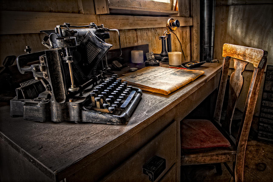 The Writer S Desk Photograph By Debra And Dave Vanderlaan