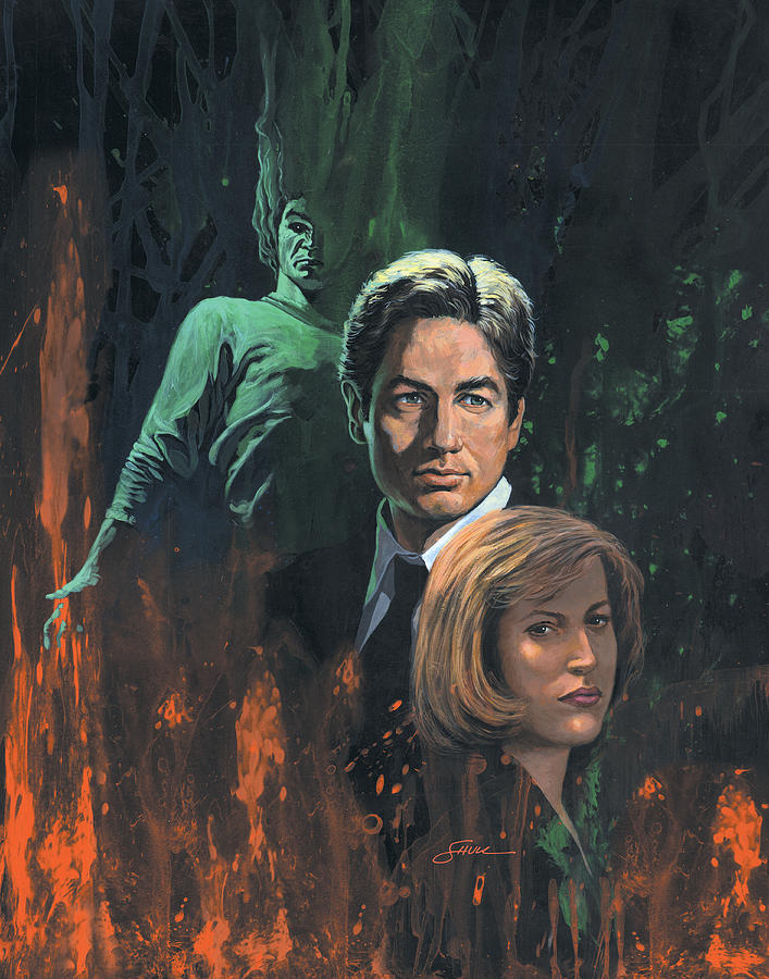 The X Files Painting by Harold Shull