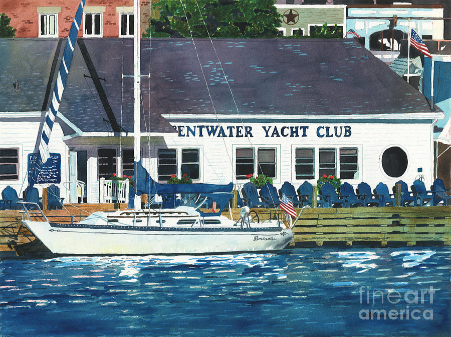 The Yacht Club Painting by LeAnne Sowa