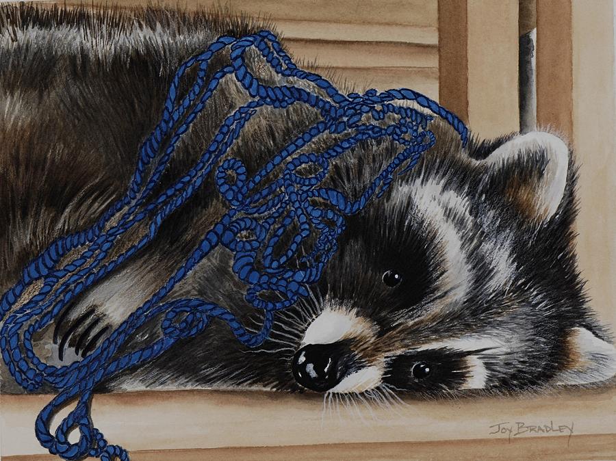 Wildlife Painting - The Yarn Won by Joy Bradley