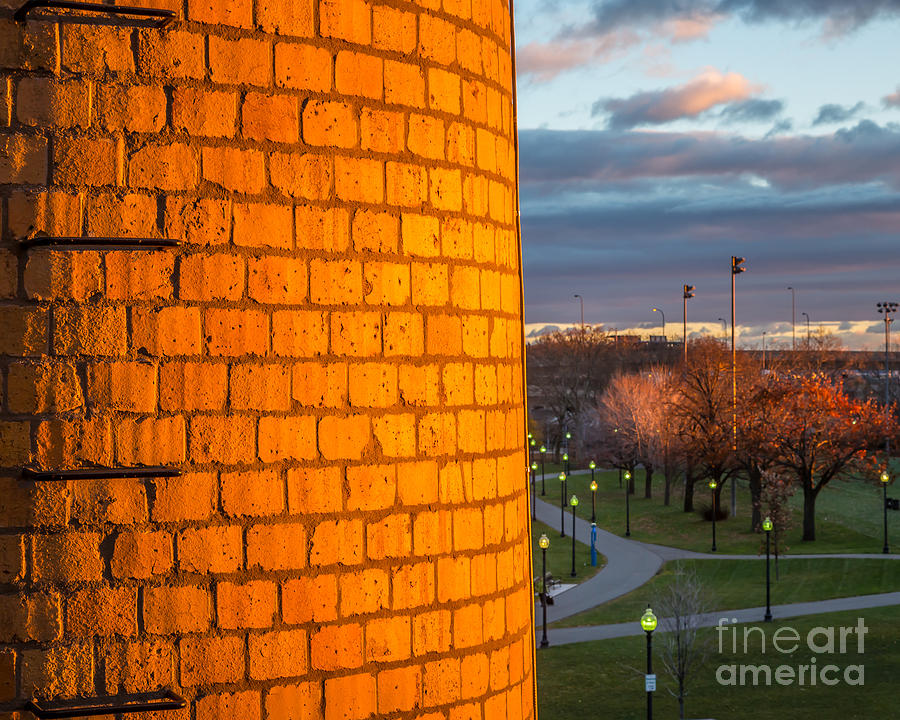 The Yellow Brick Chimney Photograph by Susan Cole Kelly