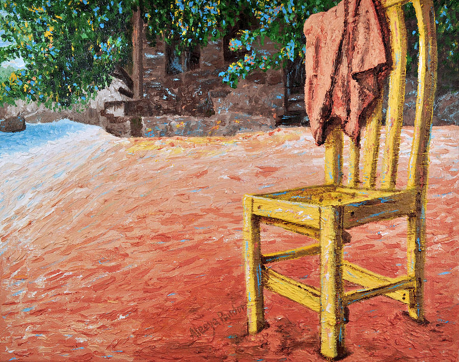 yellow chair painting