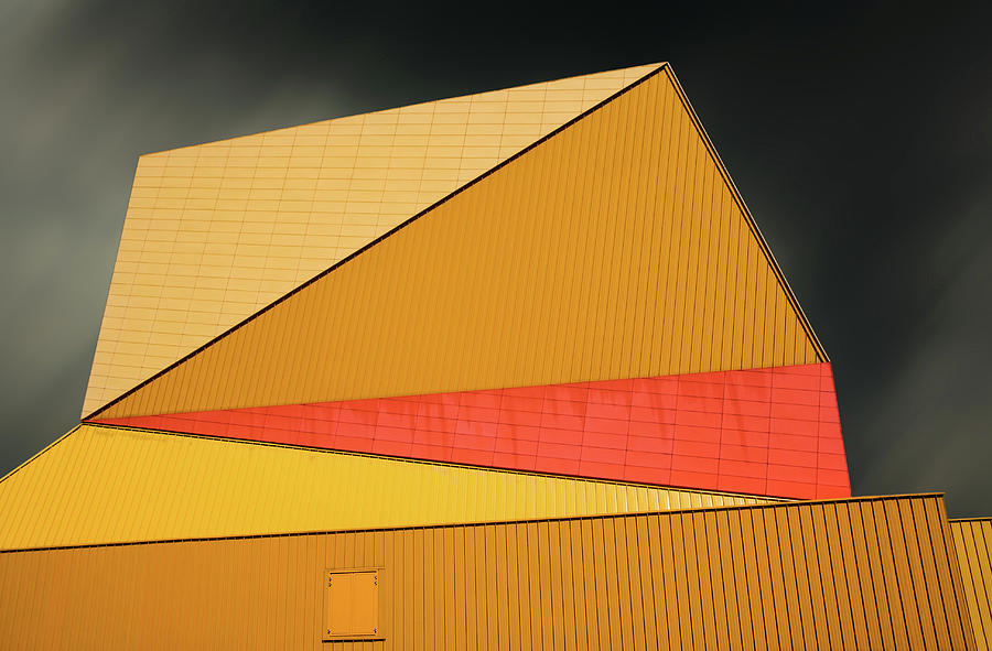 The Yellow Roof Photograph by Gilbert Claes