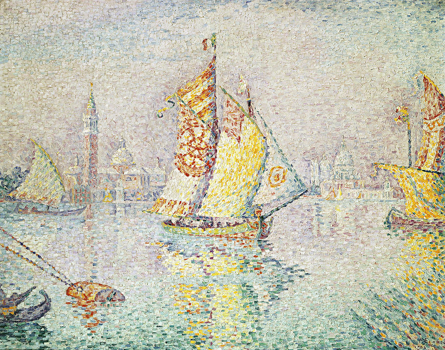 The Yellow Sail, Venice, 1904 Painting by Paul Signac