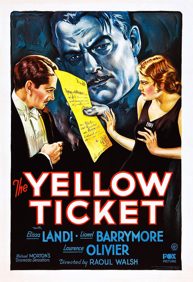Movie Photograph - The Yellow Ticket, Us Poster Art by Everett