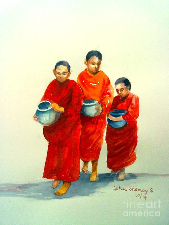 The Young Monks Painting