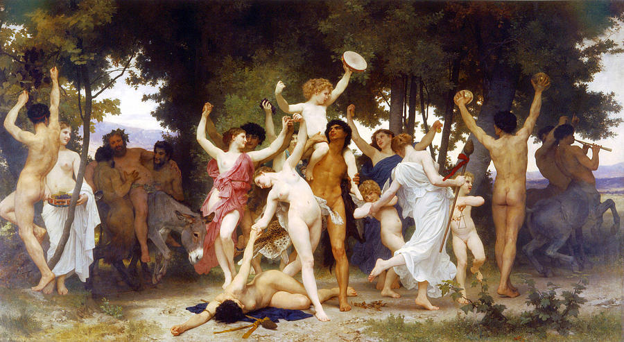 The Youth of Bacchus Painting by William-Adolphe Bouguereau