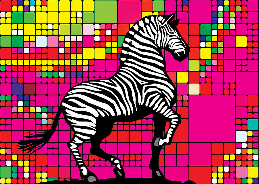 Animal Digital Art - The Zebra by Denis Marsili