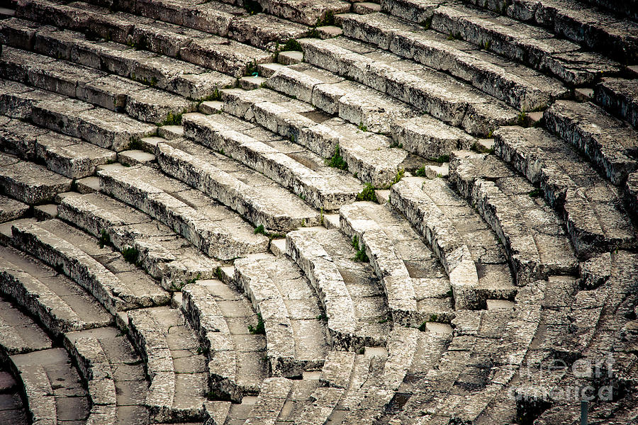 Greek Photograph - Theatre at Epidaurus by Gabriela Insuratelu