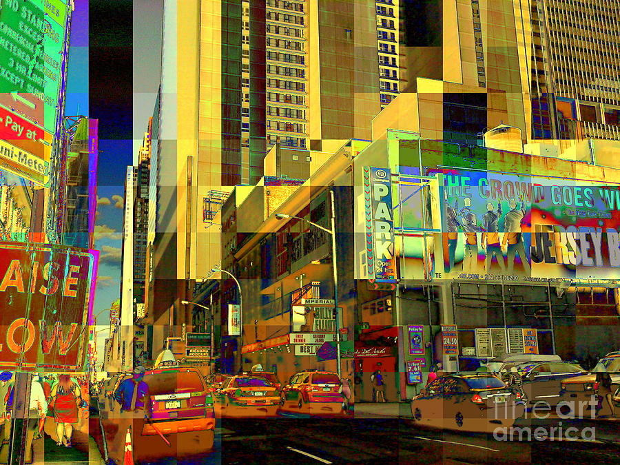 Abstract Photograph - Theatre District - Neighborhoods of New York City by Miriam Danar