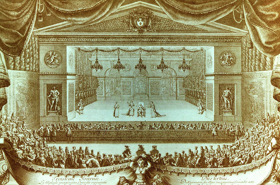 Theatre Versailles Painting by Granger